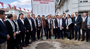 TÜBAF'tan Filistinli Şehit Gazeteciler Anısına Sincan'da Fidanlık 